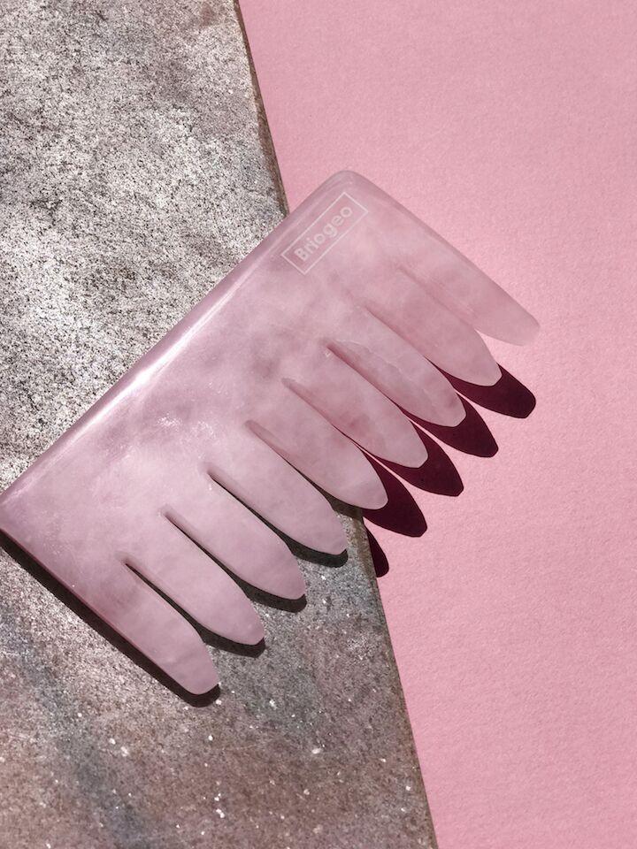 Rose Quartz Crystal Energy Comb